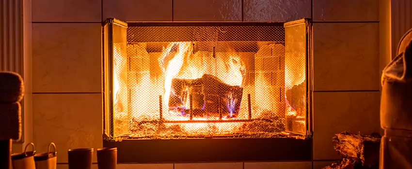 Mendota Hearth Landscape Fireplace Installation in Cheektowaga, New York