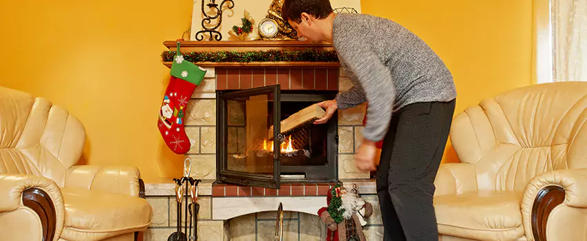 Rusted Metal Fireplace Restoration in Cheektowaga, New York